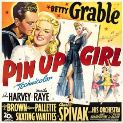 Pin Up Girl movie poster (1944) wood print