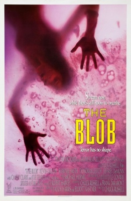 The Blob movie poster (1988) wood print