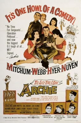 The Last Time I Saw Archie movie poster (1961) poster with hanger