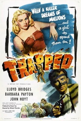 Trapped movie poster (1949) wooden framed poster