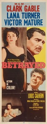 Betrayed movie poster (1954) tote bag