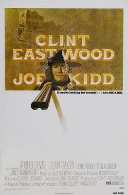 Joe Kidd movie poster (1972) metal framed poster