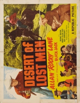 Desert of Lost Men movie poster (1951) metal framed poster
