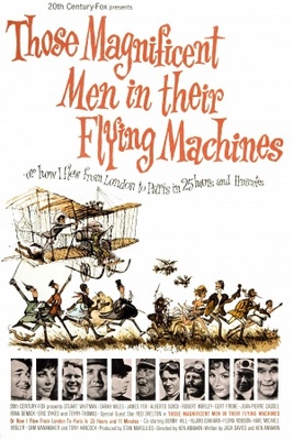 Those Magnificent Men In Their Flying Machines movie poster (1965) wood print