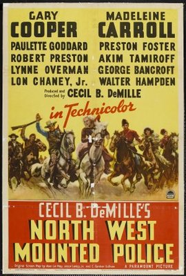 North West Mounted Police movie poster (1940) poster with hanger