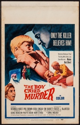 The Boy Cried Murder movie poster (1966) pillow