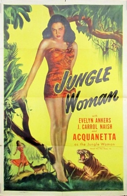Jungle Woman movie poster (1944) canvas poster