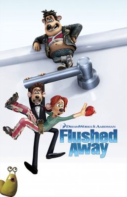 Flushed Away movie poster (2006) metal framed poster