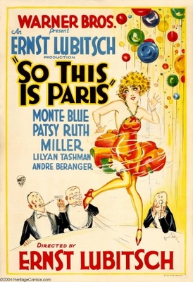 So This Is Paris movie poster (1926) sweatshirt