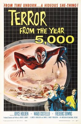 Terror from the Year 5000 movie poster (1958) metal framed poster