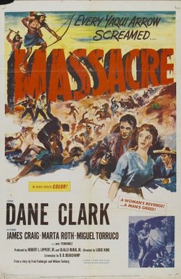 Massacre movie poster (1956) metal framed poster