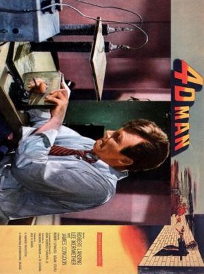 4D Man movie poster (1959) wooden framed poster