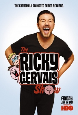 The Ricky Gervais Show movie poster (2010) metal framed poster