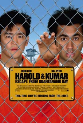 Harold & Kumar Escape from Guantanamo Bay movie poster (2008) wooden framed poster