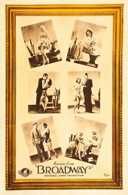 Broadway movie poster (1929) wooden framed poster