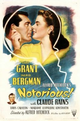 Notorious movie poster (1946) wooden framed poster