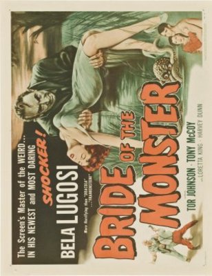 Bride of the Monster movie poster (1955) canvas poster