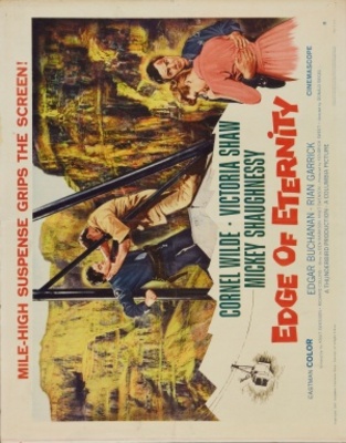 Edge of Eternity movie poster (1959) wooden framed poster
