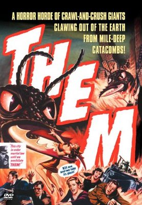 Them! movie poster (1954) wood print