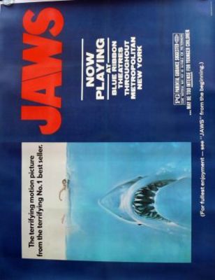 Jaws movie poster (1975) Stickers MOV_a61db945