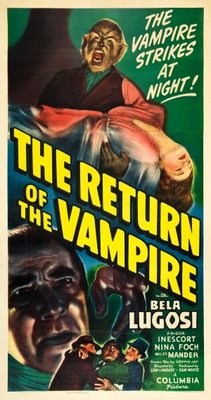 The Return of the Vampire movie poster (1944) sweatshirt