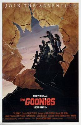 The Goonies movie poster (1985) wood print