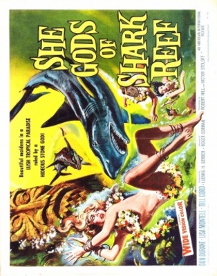 She Gods of Shark Reef movie poster (1958) mouse pad