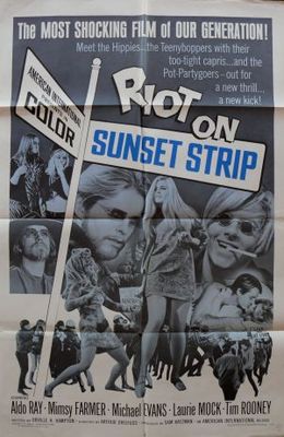 Riot on Sunset Strip movie poster (1967) metal framed poster