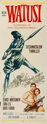 Watusi movie poster (1959) canvas poster