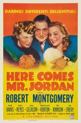 Here Comes Mr. Jordan movie poster (1941) pillow
