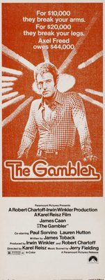 The Gambler movie poster (1974) canvas poster