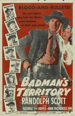 Badman's Territory movie poster (1946) canvas poster