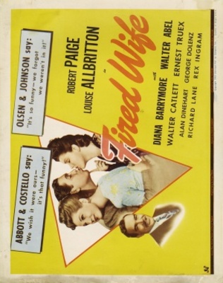 Fired Wife movie poster (1943) mouse pad