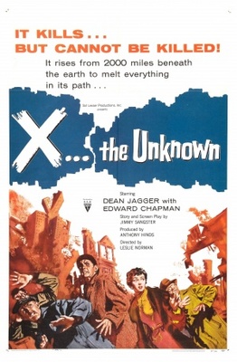 X: The Unknown movie poster (1956) poster with hanger