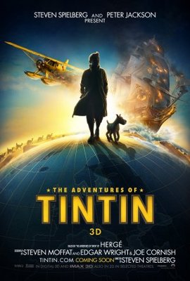 The Adventures of Tintin: The Secret of the Unicorn movie poster (2011) poster with hanger