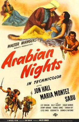 Arabian Nights movie poster (1942) poster with hanger