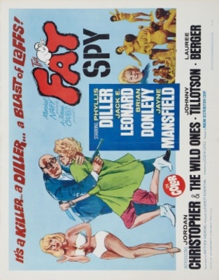 The Fat Spy movie poster (1966) metal framed poster
