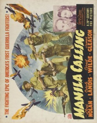 Manila Calling movie poster (1942) wood print