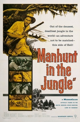 Manhunt in the Jungle movie poster (1958) pillow