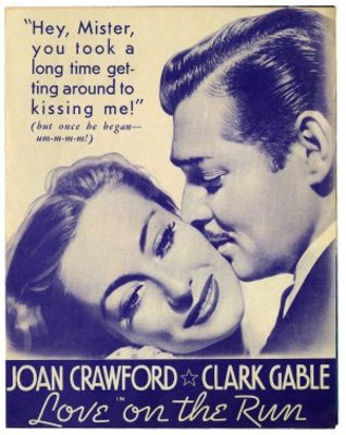 Love on the Run movie poster (1936) wood print