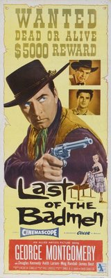 Last of the Badmen movie poster (1957) poster with hanger