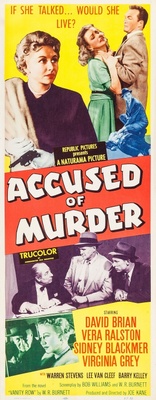 Accused of Murder movie poster (1956) poster with hanger