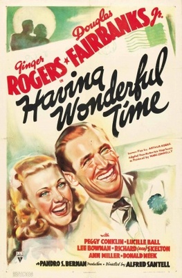 Having Wonderful Time movie poster (1938) pillow