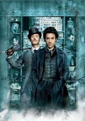 Sherlock Holmes movie poster (2009) poster with hanger