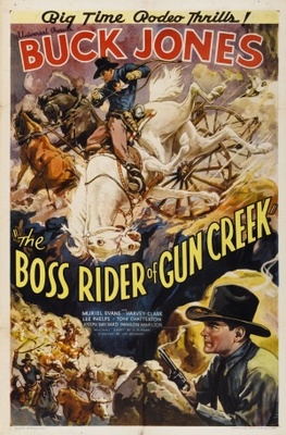 The Boss Rider of Gun Creek movie poster (1936) metal framed poster