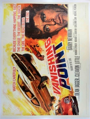 Vanishing Point movie poster (1971) metal framed poster
