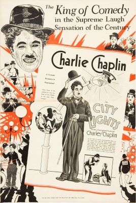 City Lights movie poster (1931) wooden framed poster
