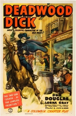 Deadwood Dick movie poster (1940) wood print