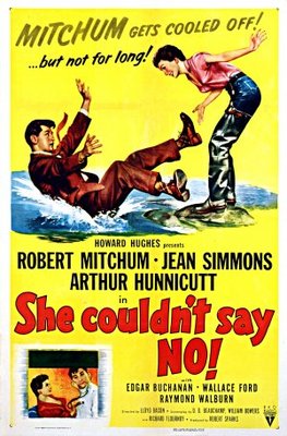 She Couldn't Say No movie poster (1954) poster with hanger