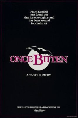 Once Bitten movie poster (1985) metal framed poster